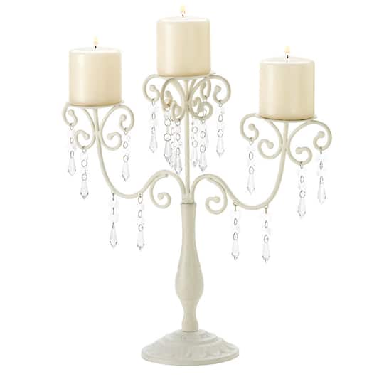 16.5" Ivory Elegance Candelabra